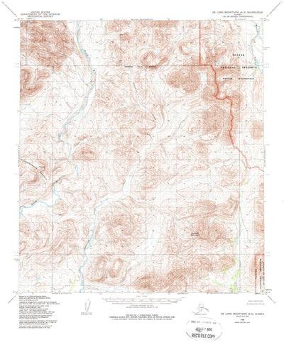 United States Geological Survey De Long Mountains A-2, AK (1955, 63360-Scale) digital map