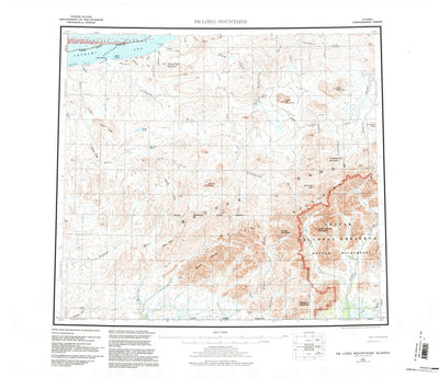United States Geological Survey De Long Mountains, AK (1955, 250000-Scale) digital map