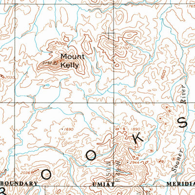 United States Geological Survey De Long Mountains, AK (1955, 250000-Scale) digital map