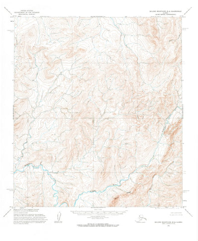 United States Geological Survey De Long Mountains B-4, AK (1955, 63360-Scale) digital map