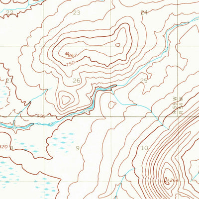 United States Geological Survey De Long Mountains B-5, AK (1955, 63360-Scale) digital map
