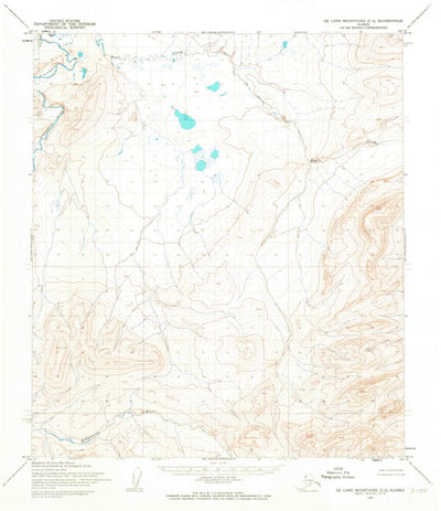 United States Geological Survey De Long Mountains C-2, AK (1955, 63360-Scale) digital map