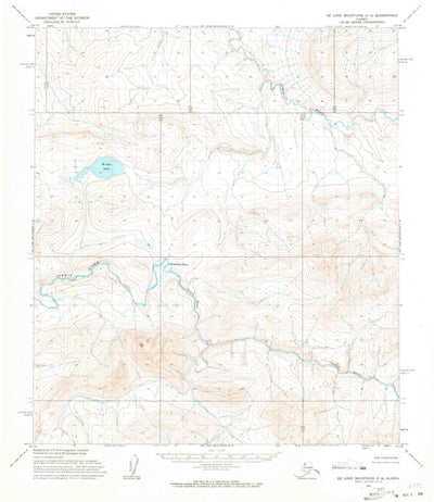 United States Geological Survey De Long Mountains C-4, AK (1955, 63360-Scale) digital map