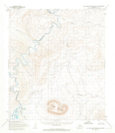 United States Geological Survey De Long Mountains D-2, AK (1955, 63360-Scale) digital map