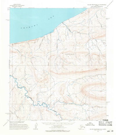 United States Geological Survey De Long Mountains D-4, AK (1955, 63360-Scale) digital map