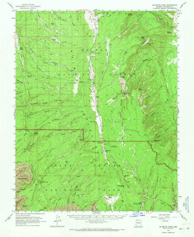 United States Geological Survey De Motte Park, AZ (1962, 62500-Scale) digital map