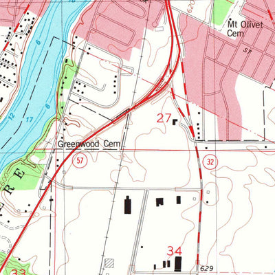 United States Geological Survey De Pere, WI (1982, 24000-Scale) digital map