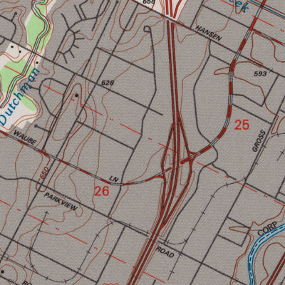 United States Geological Survey De Pere, WI (1992, 24000-Scale) digital map