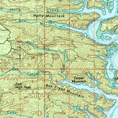 United States Geological Survey De Queen, AR-OK (1986, 100000-Scale) digital map