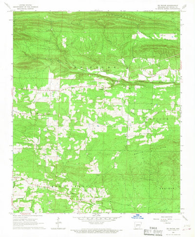 United States Geological Survey De Roche, AR (1966, 24000-Scale) digital map