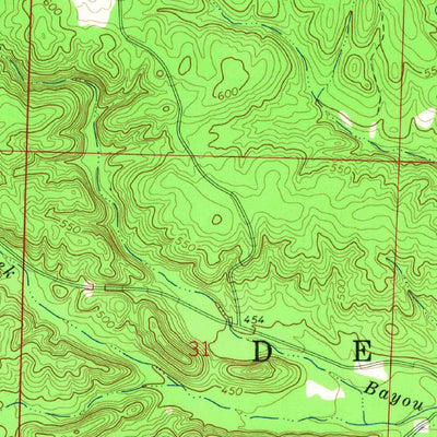 United States Geological Survey De Roche, AR (1966, 24000-Scale) digital map