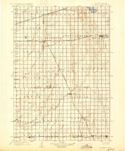 United States Geological Survey De Smet, SD (1899, 125000-Scale) digital map