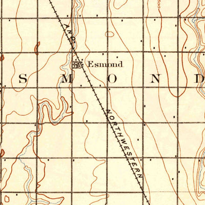 United States Geological Survey De Smet, SD (1899, 125000-Scale) digital map
