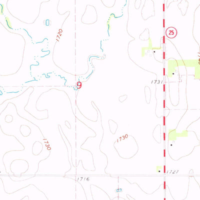 United States Geological Survey De Smet, SD (1971, 24000-Scale) digital map