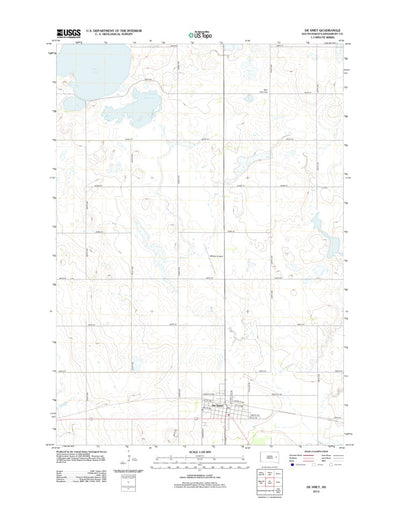 United States Geological Survey De Smet, SD (2012, 24000-Scale) digital map
