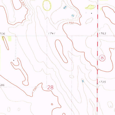 United States Geological Survey De Smet SE, SD (1971, 24000-Scale) digital map