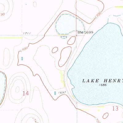 United States Geological Survey De Smet SE, SD (1971, 24000-Scale) digital map