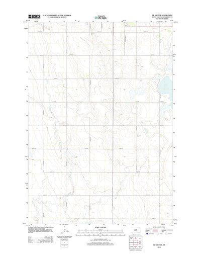 United States Geological Survey De Smet SE, SD (2012, 24000-Scale) digital map