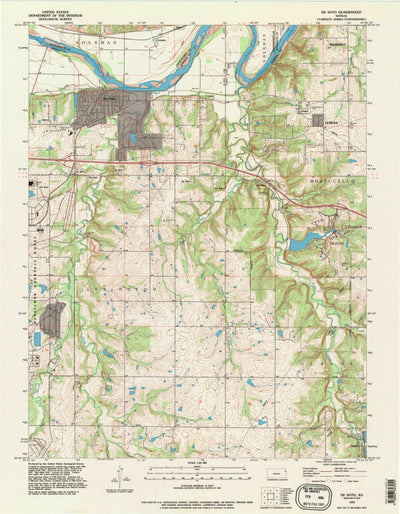 United States Geological Survey De Soto, KS (1991, 24000-Scale) digital map