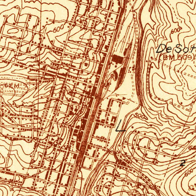 United States Geological Survey De Soto, MO (1930, 24000-Scale) digital map