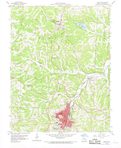 United States Geological Survey De Soto, MO (1960, 24000-Scale) digital map