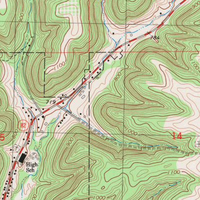 United States Geological Survey De Soto, WI-IA (1983, 24000-Scale) digital map