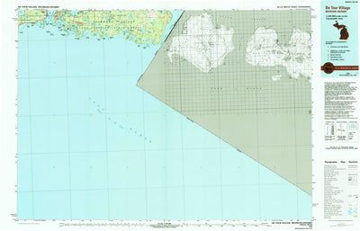 United States Geological Survey De Tour Village, MI (1984, 100000-Scale) digital map