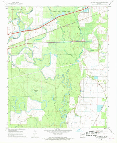 United States Geological Survey De Valls Bluff SE, AR (1968, 24000-Scale) digital map