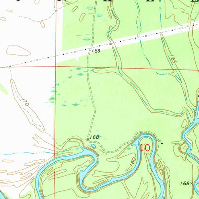 United States Geological Survey De Valls Bluff SE, AR (1968, 24000-Scale) digital map