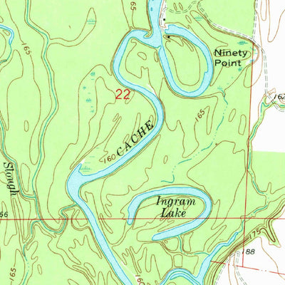 United States Geological Survey De Valls Bluff SE, AR (1968, 24000-Scale) digital map