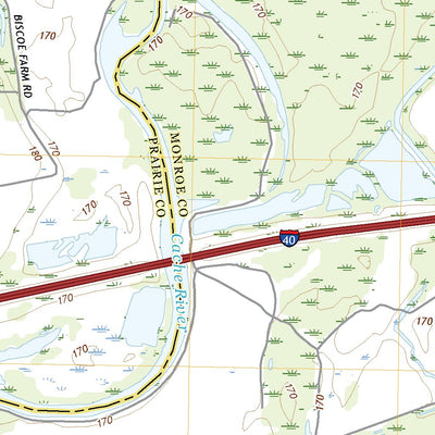 United States Geological Survey De Valls Bluff SE, AR (2020, 24000-Scale) digital map