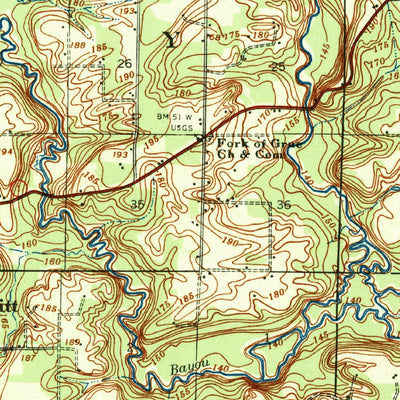 United States Geological Survey De Witt, AR (1941, 62500-Scale) digital map