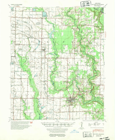 United States Geological Survey De Witt, AR (1954, 62500-Scale) digital map