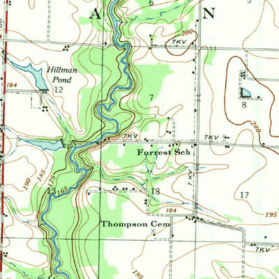 United States Geological Survey De Witt, AR (1954, 62500-Scale) digital map