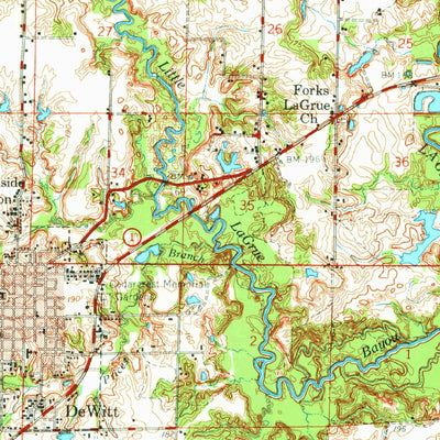 United States Geological Survey De Witt, AR (1970, 62500-Scale) digital map