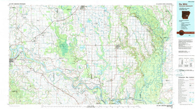 United States Geological Survey De Witt, AR-MS (1986, 100000-Scale) digital map