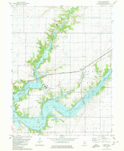 United States Geological Survey De Witt, IL (1979, 24000-Scale) digital map