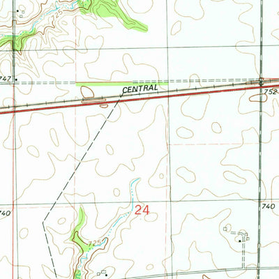 United States Geological Survey De Witt, IL (1979, 24000-Scale) digital map