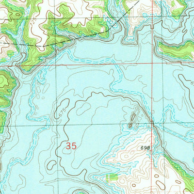 United States Geological Survey De Witt, IL (1979, 24000-Scale) digital map