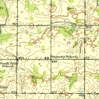 United States Geological Survey De Witt, MI (1927, 62500-Scale) digital map
