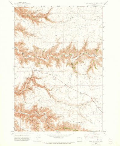 United States Geological Survey Dead Dog Canyon, OR (1971, 24000-Scale) digital map