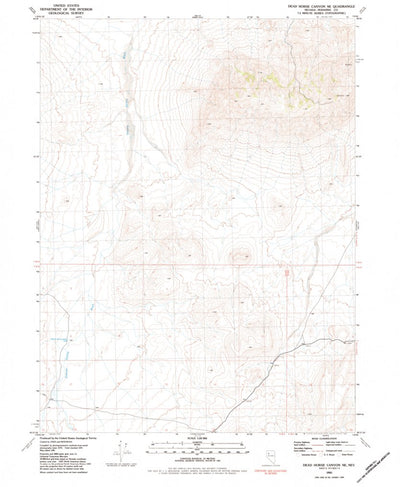 United States Geological Survey Dead Horse Canyon NE, NV (1981, 24000-Scale) digital map