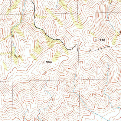 United States Geological Survey Dead Horse Canyon NE, NV (1981, 24000-Scale) digital map