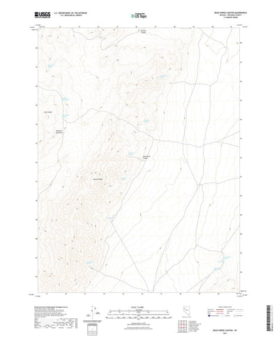 United States Geological Survey Dead Horse Canyon, NV (2021, 24000-Scale) digital map