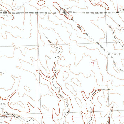 United States Geological Survey Dead Horse Draw, SD (1982, 24000-Scale) digital map