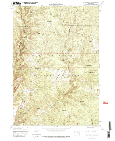 United States Geological Survey Dead Horse Flats, SD (1955, 24000-Scale) digital map