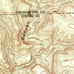 United States Geological Survey Dead Horse Flats, SD (1955, 24000-Scale) digital map