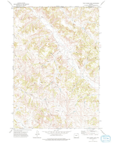 United States Geological Survey Dead Horse Lake, WY (1971, 24000-Scale) digital map