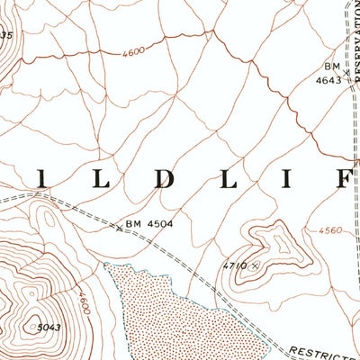 United States Geological Survey Dead Horse Ridge, NV (1973, 24000-Scale) digital map