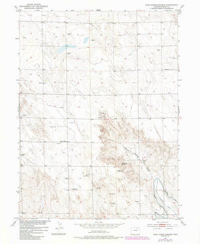 United States Geological Survey Dead Horse Springs, CO (1951, 24000-Scale) digital map